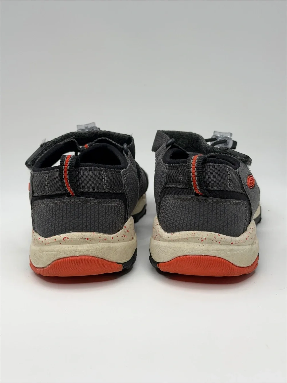 KEEN Newport Neo H2 Kids Size 3 Gray Orange Closed Toe Water Sandals Outdoor